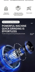 Aider Electric Coffee Grinder with Safe and Durable 304 Stainless Steel Blades,Fast Grinding for Coffee Beans, Dried Spice, Nuts, Herbs