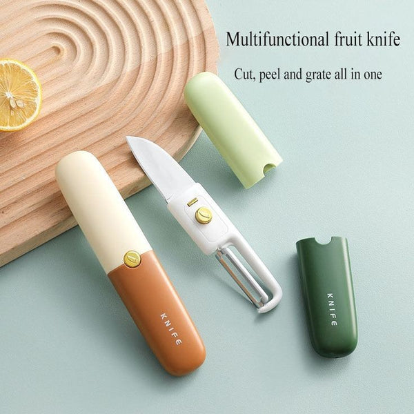 2-in-1 Peeler & Knife - Professional Kitchen Tool