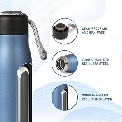 Aider Premium 550ml Insulated Steel Bottle – Keeps Drinks Ice Cold for 24 Hours