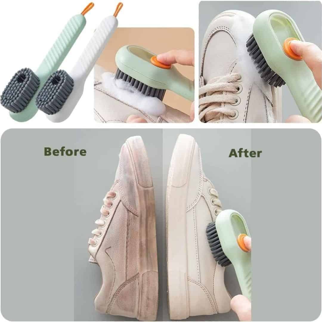 Liquid Dispensing Shoe Cleaning Brush