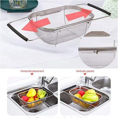 Stainless Steel Colander – Oval Shape (Big Size)