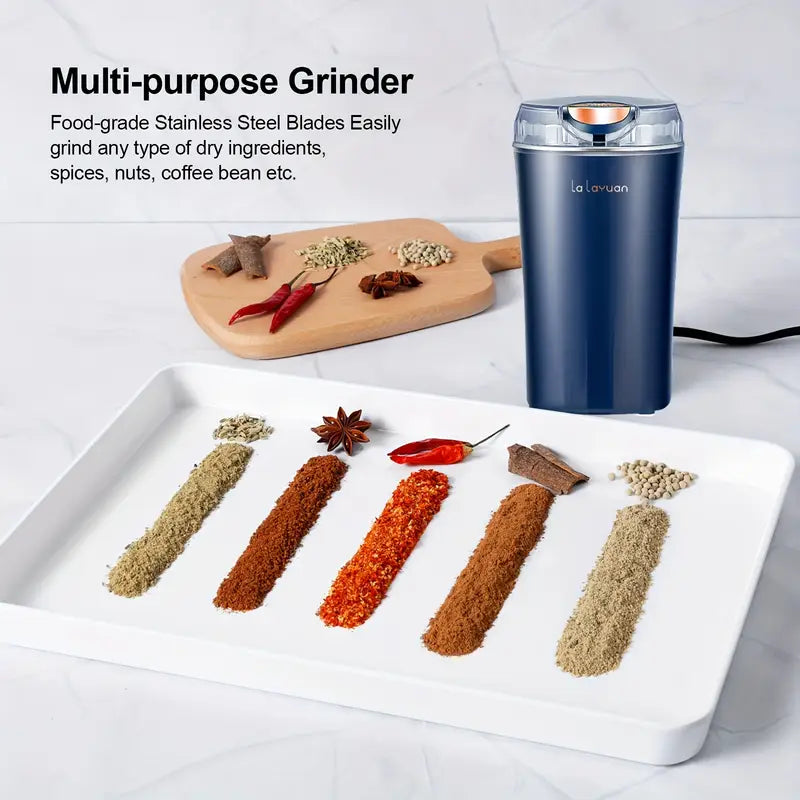 Aider Electric Coffee Grinder with Safe and Durable 304 Stainless Steel Blades,Fast Grinding for Coffee Beans, Dried Spice, Nuts, Herbs