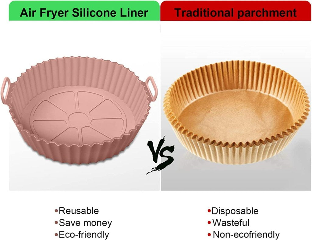 Reusable Air Fryer Silicone Liners - Non-Stick, Easy Clean (Buy 1 Get 1 Free)