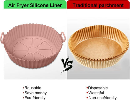 Reusable Air Fryer Silicone Liners - Non-Stick, Easy Clean (Buy 1 Get 1 Free)