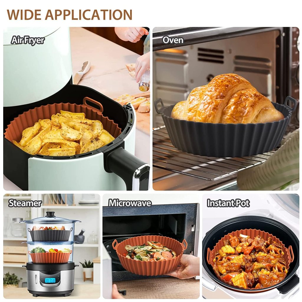 Reusable Air Fryer Silicone Liners - Non-Stick, Easy Clean (Buy 1 Get 1 Free)