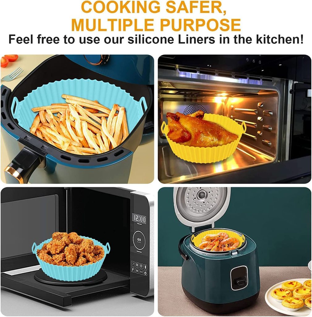 Reusable Air Fryer Silicone Liners - Non-Stick, Easy Clean (Buy 1 Get 1 Free)