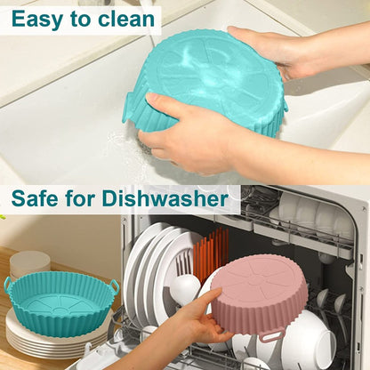 Reusable Air Fryer Silicone Liners - Non-Stick, Easy Clean (Buy 1 Get 1 Free)