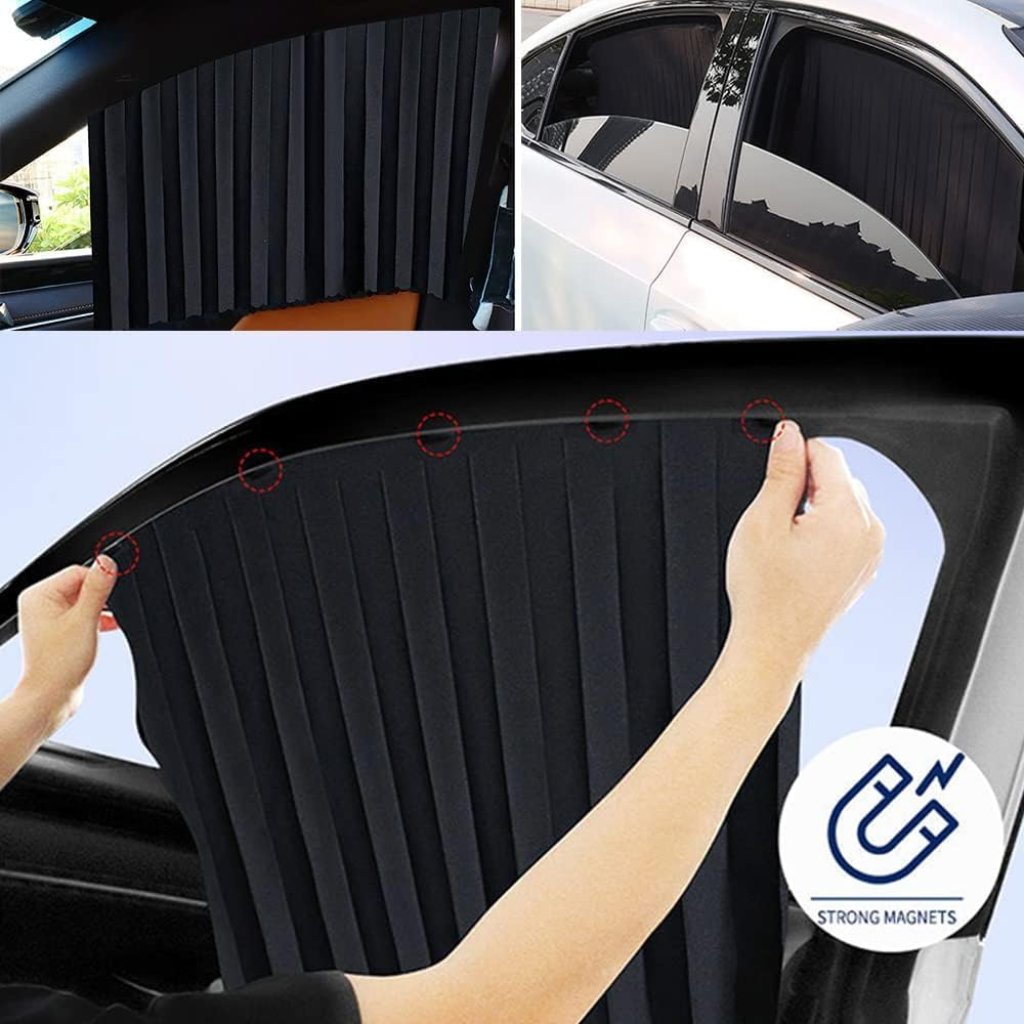 Magnetic Car Side Window Sun Shade – Instant UV Block, Cool Cabin & Total Privacy