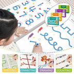 Aider Hand Writing Pen Control Training Practice Book 64 page | Magical Tracing Workbook Set | Preschool Educational Reusable Learning Book For Kids