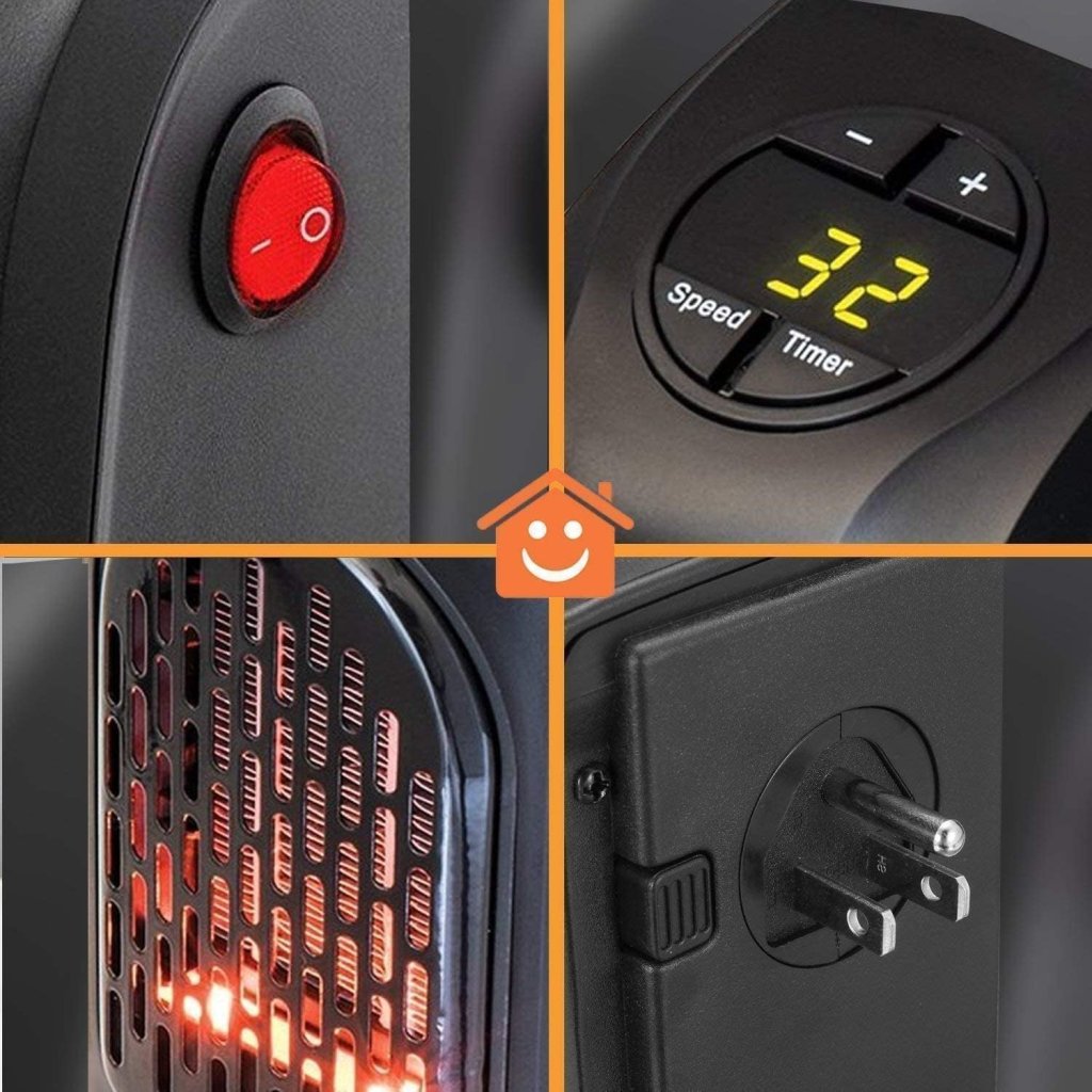 Handy Plug-In Mini Room Heater 400W | Instant Heat for Home & Office