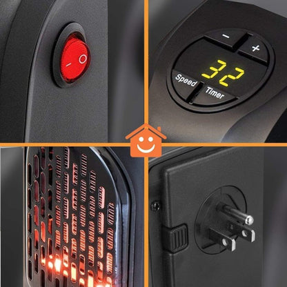 Handy Plug-In Mini Room Heater 400W | Instant Heat for Home & Office