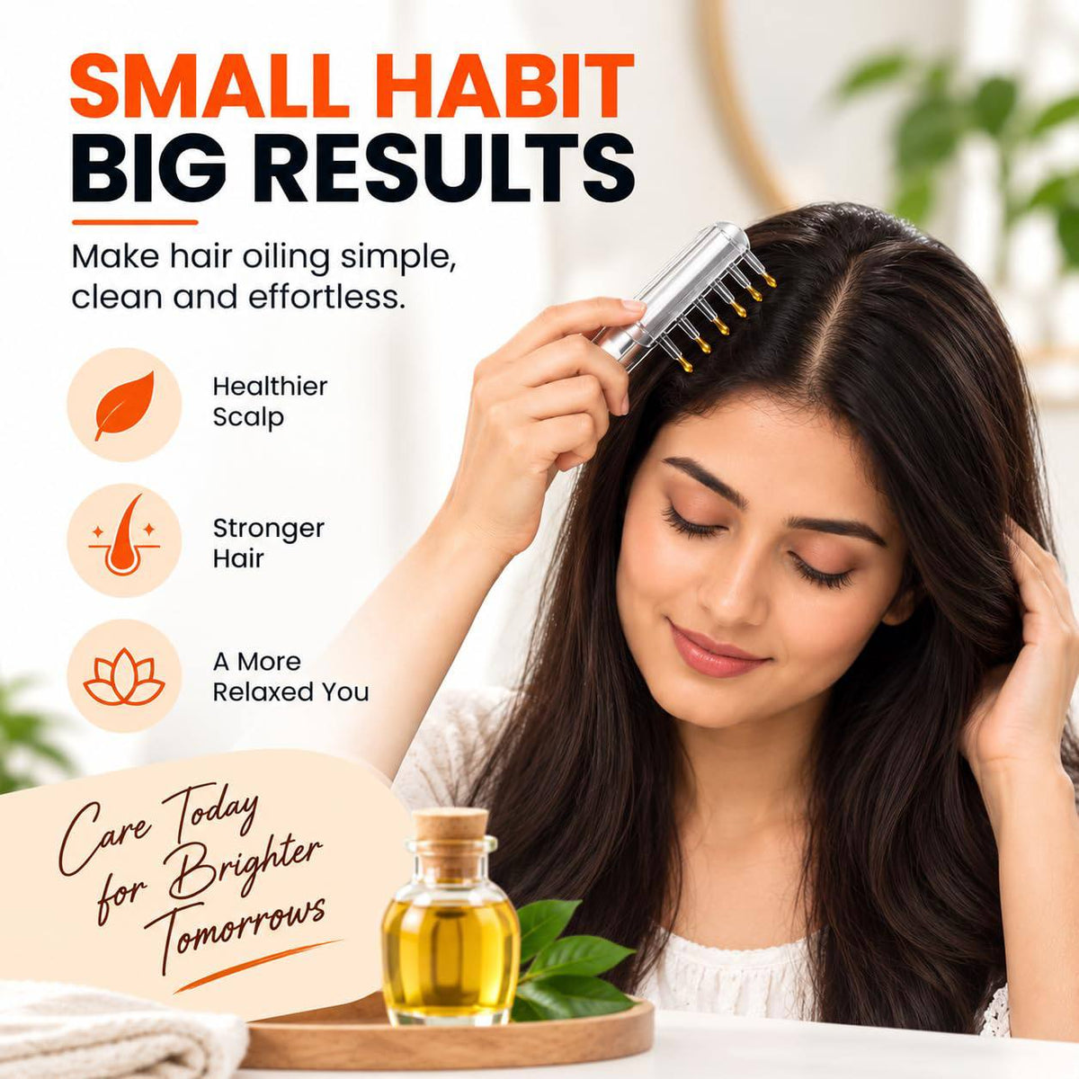 Aider Hair Oil Applicator Comb