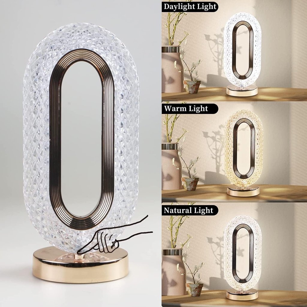 Crystal Bedside Lamp