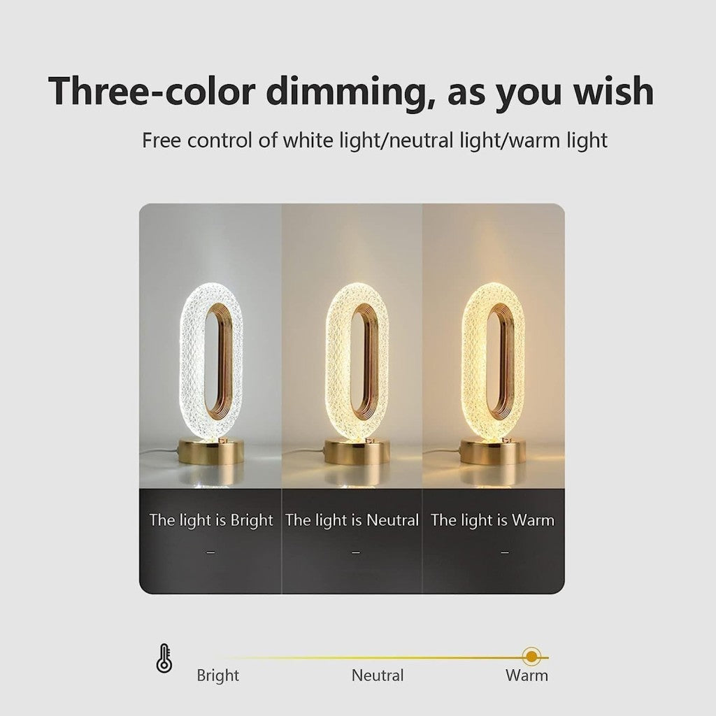 Modern Oval Crystal Night Light