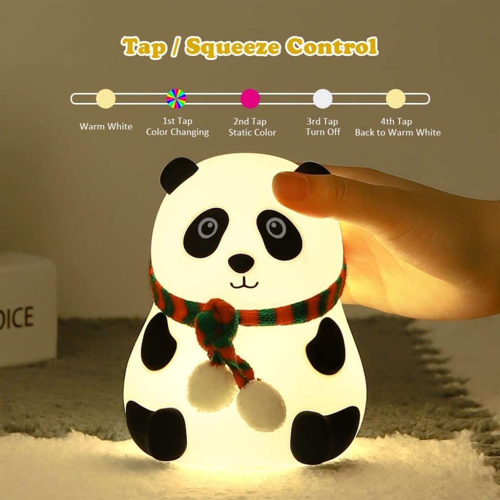 Adorable Panda Night Light – Soft Glow LED Lamp for Kids & Adults