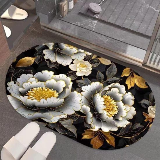 Aider Square 5D Anti-Slip Water Absorbing Bathroom Mat