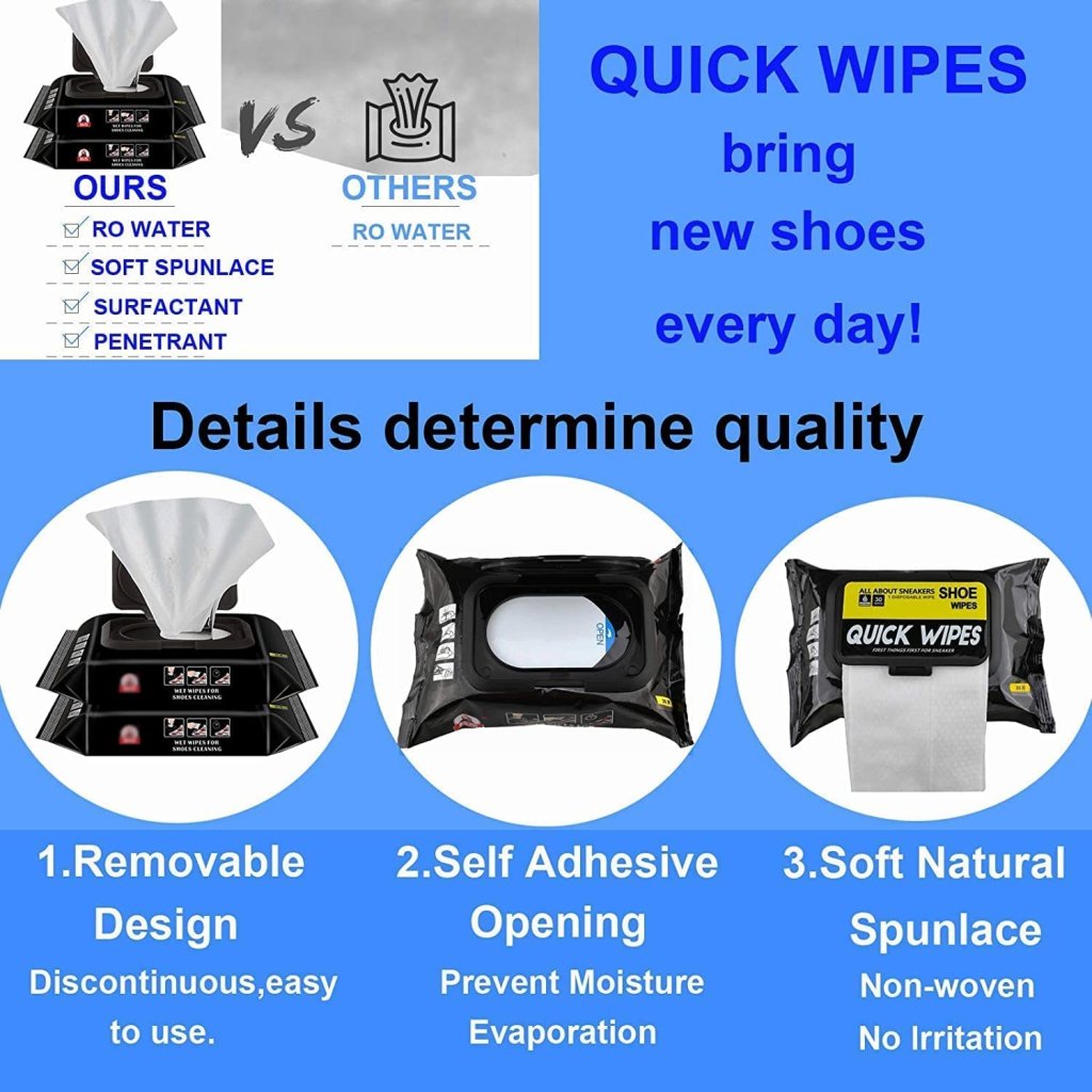 Disposable Shoe Wipes 80 PCs