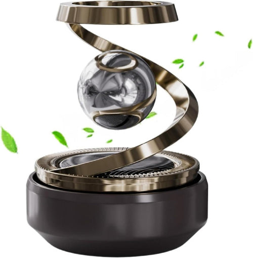 Solar Rotating Car Air Freshener – Refillable Dashboard Diffuser