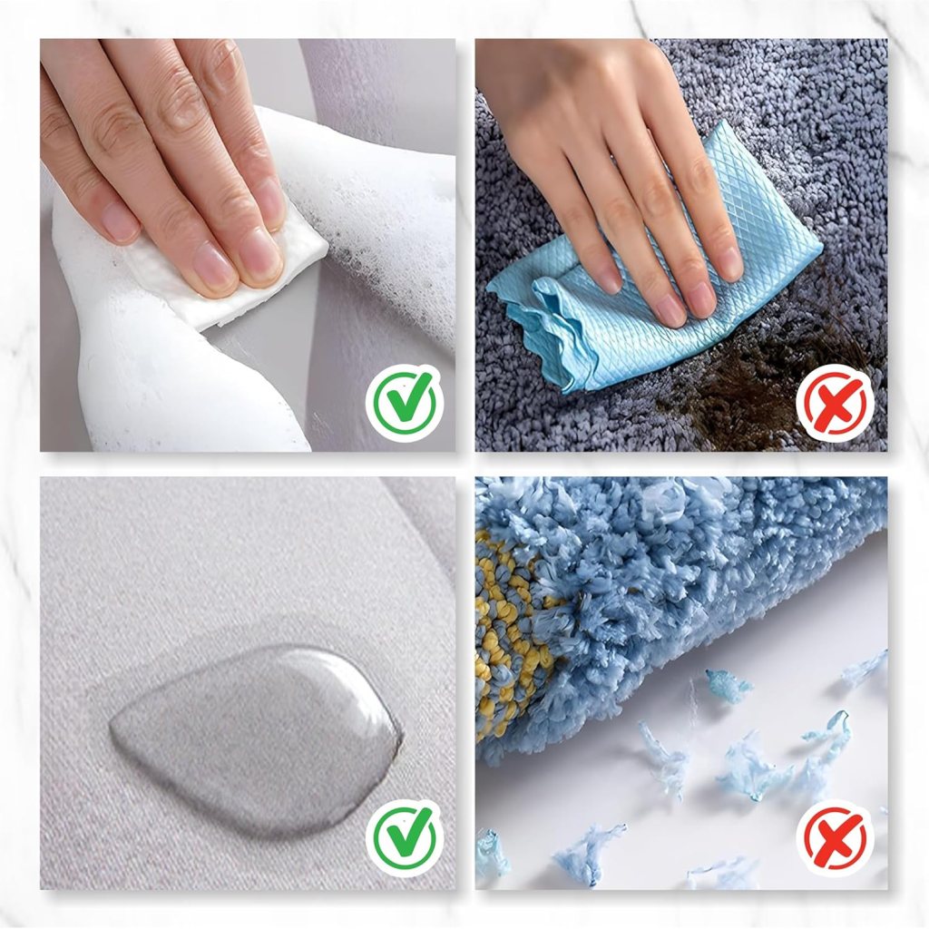 Aider Square 5D Anti-Slip Water Absorbing Bathroom Mat