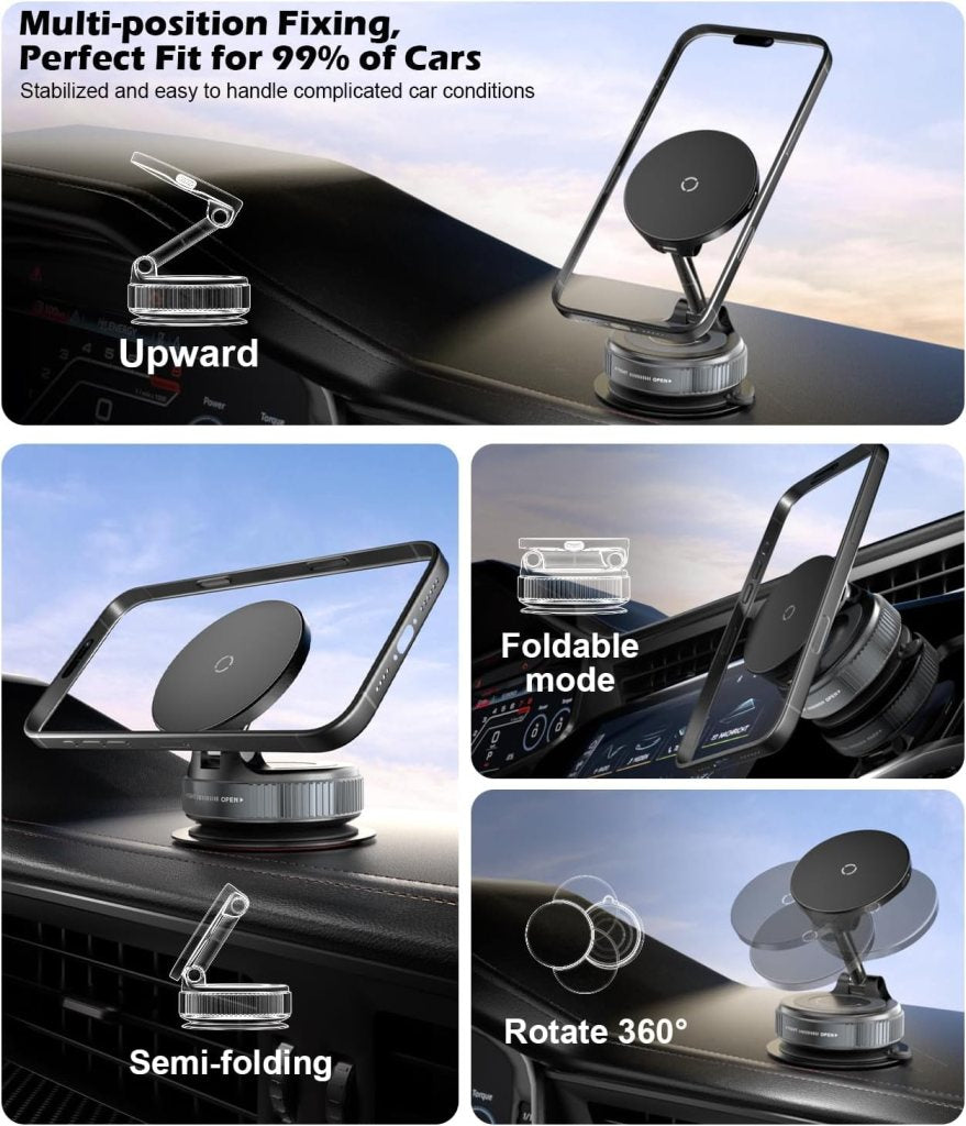 Vacuum Magnetic Phone Holder