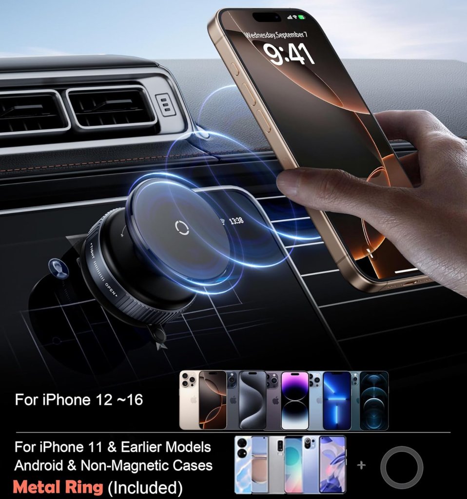 Vacuum Magnetic Phone Holder