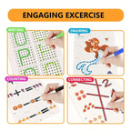 Aider Hand Writing Pen Control Training Practice Book 64 page | Magical Tracing Workbook Set | Preschool Educational Reusable Learning Book For Kids