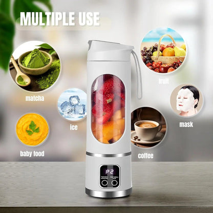 Portable Rechargeable Blender - USB Juicer for Fresh Smoothies & Shakes