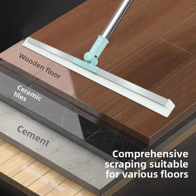 Aider Silicon Magic Broom Floor Wiper Long Handle 180° Rotate